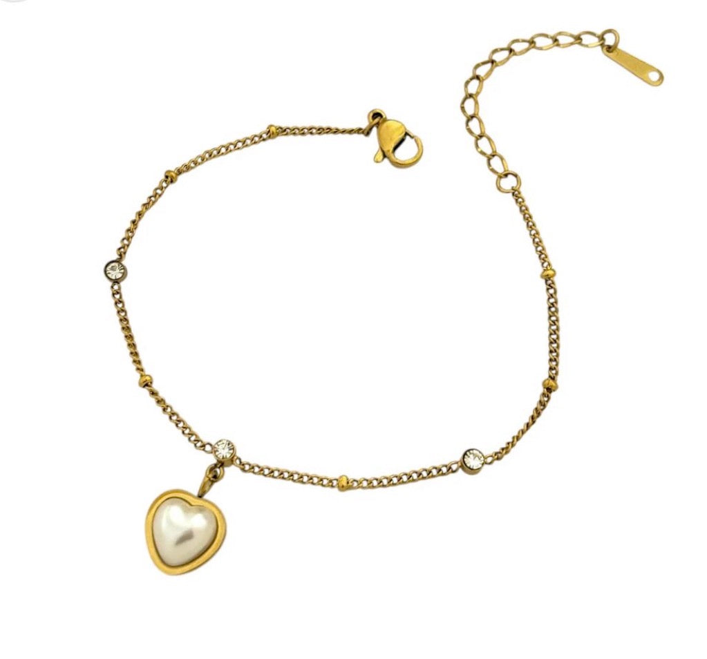 Heart Charm Bracelet