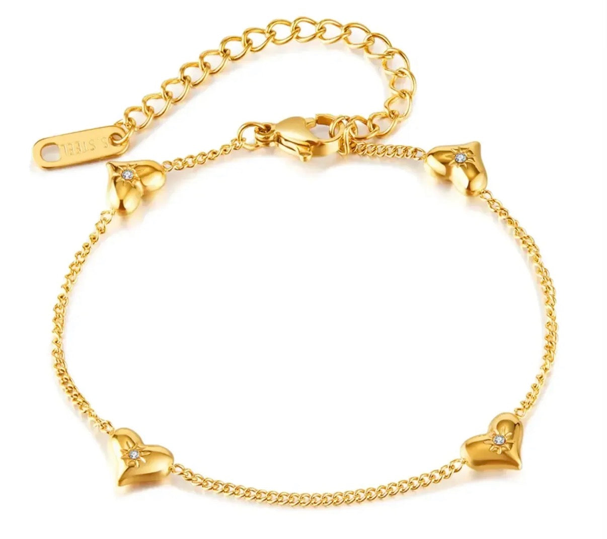 Crystal Heart Bracelet
