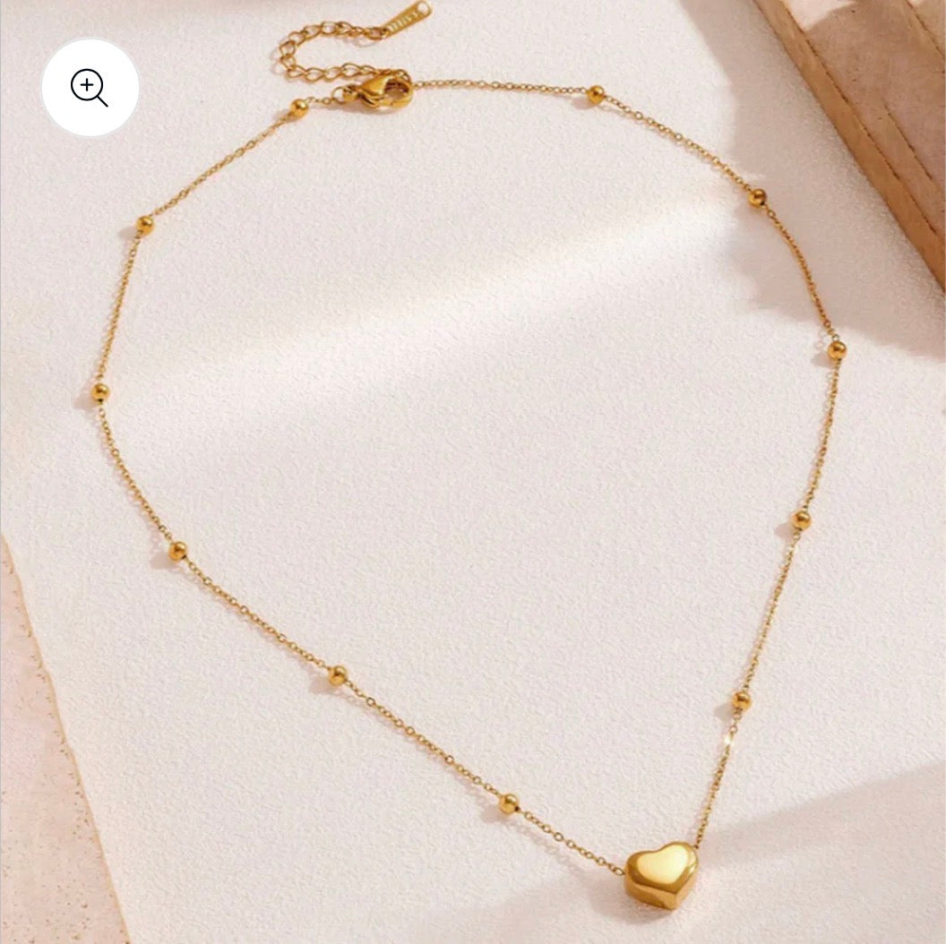 Trendy 3D Heart Necklace (Waterproof, anti-tarnish)