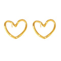 Minimal Heart Stud Earrings