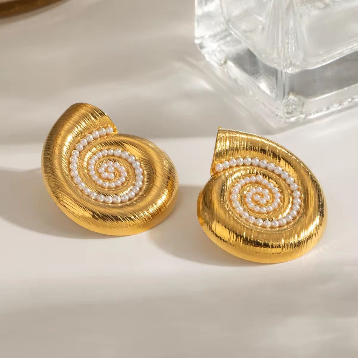 Premium Gold Plated Stud Earrings