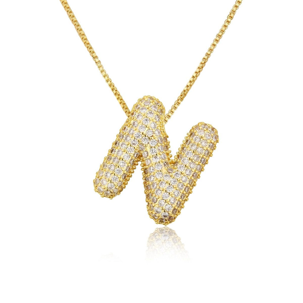 Paved Fluffy Necklace