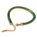 Luxury Green Crystal Tennis Bracelet
