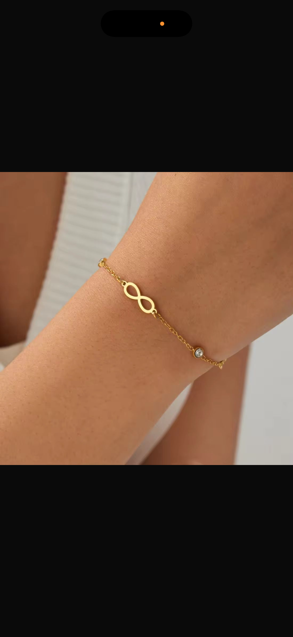 Infinity Crystal Stone Bracelet