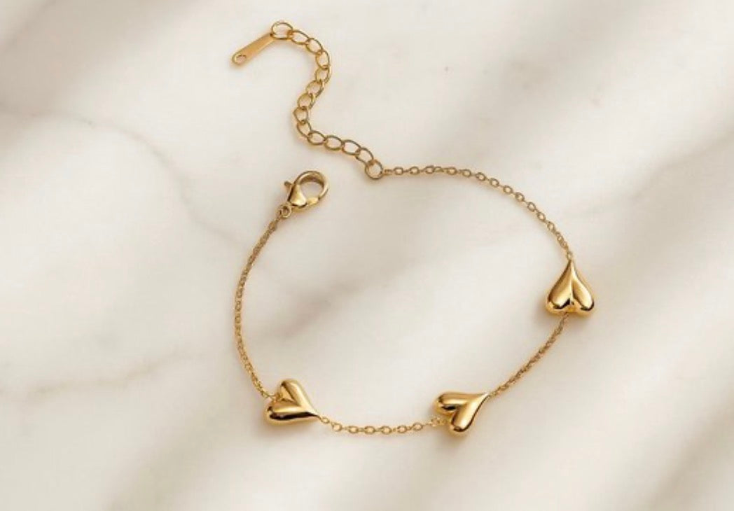 Puffed Heart Bracelet