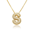 Paved Fluffy Necklace