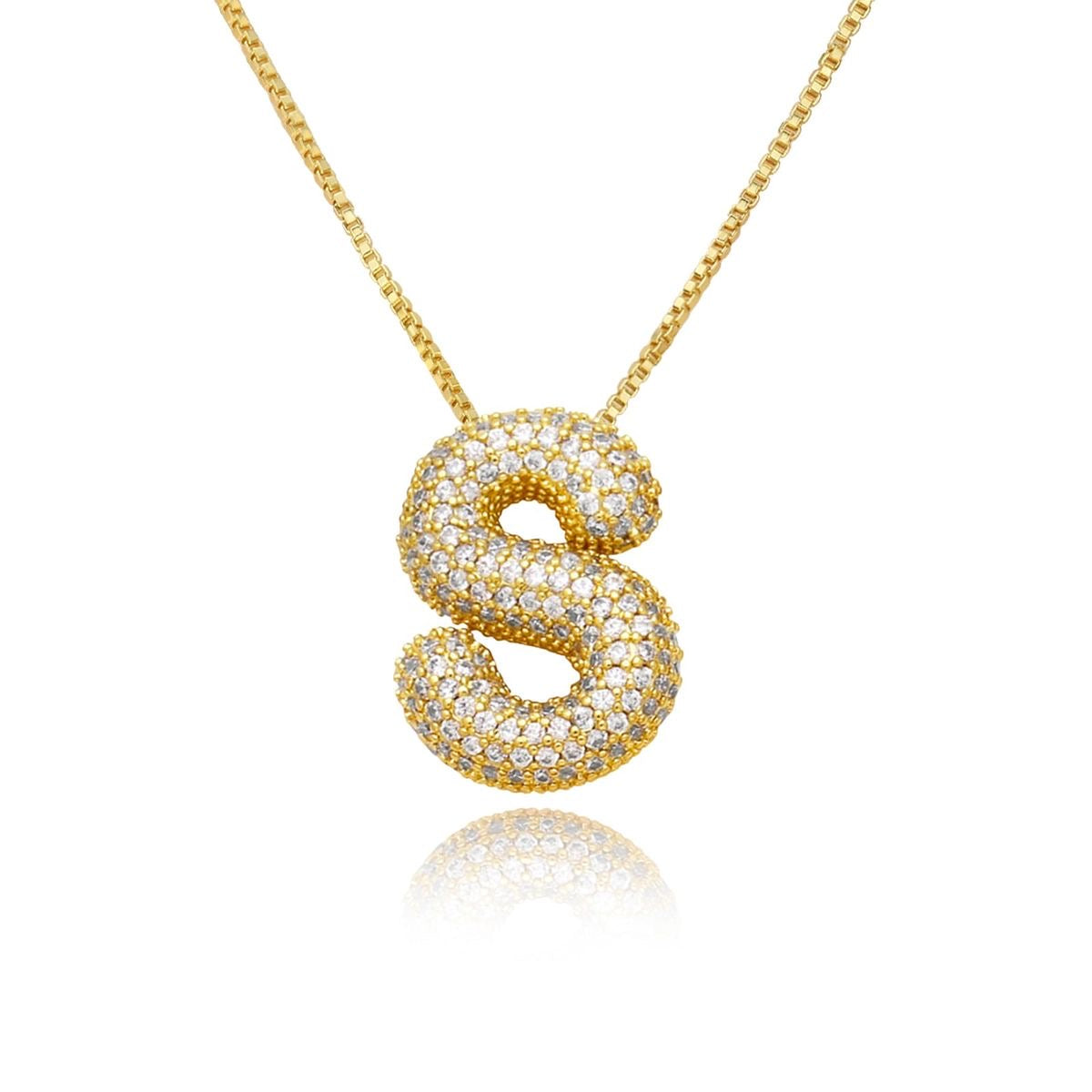 Paved Fluffy Necklace