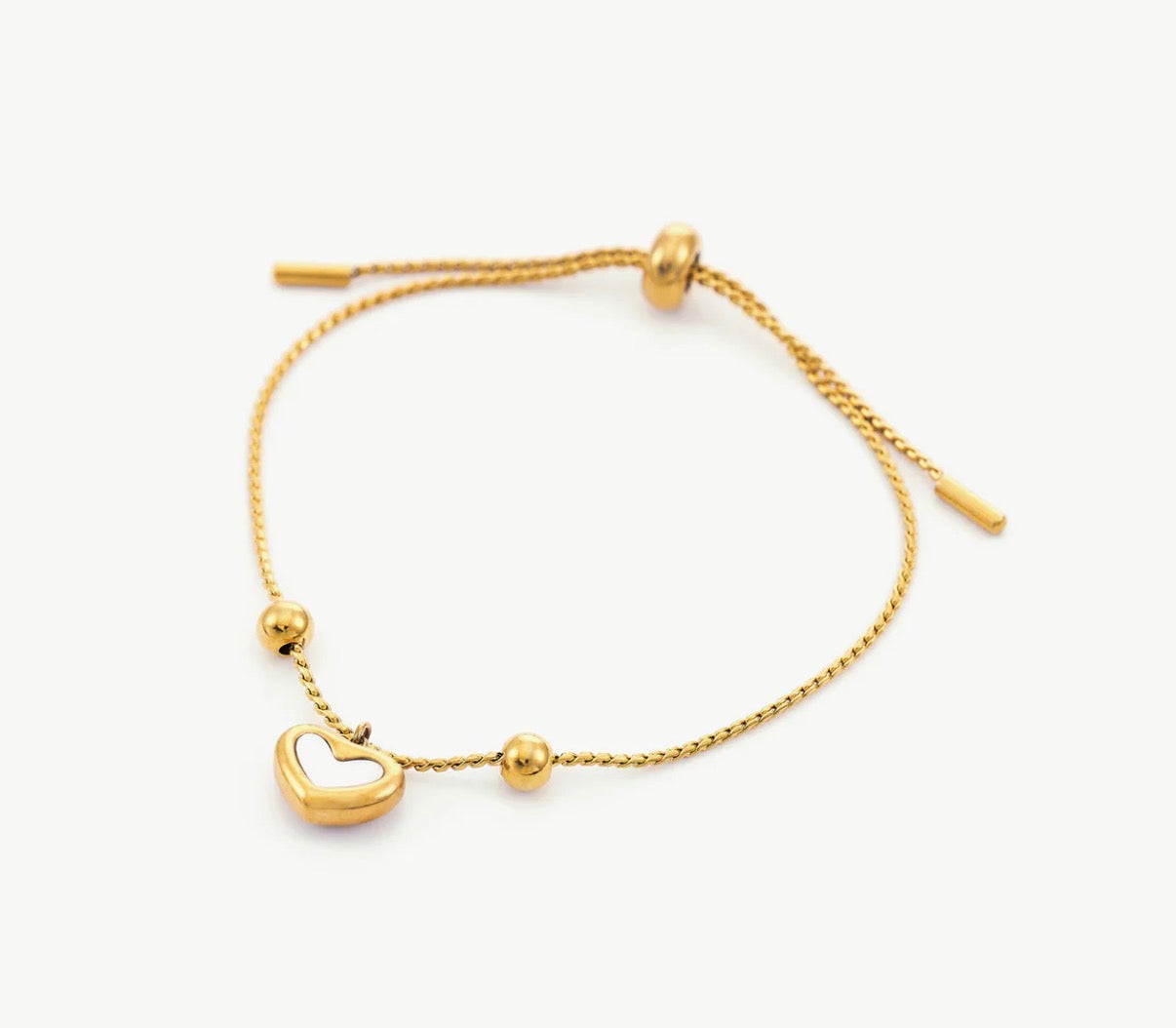 Shell Drop Golden Bracelet